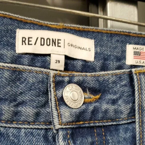Nwot RE/DONE Women's Blue Jeans - Picture 2 of 5
